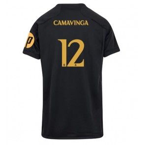 Real Madrid Eduardo Camavinga #12 Rezervni Dres za Ženska 2023-24 Kratak Rukavima